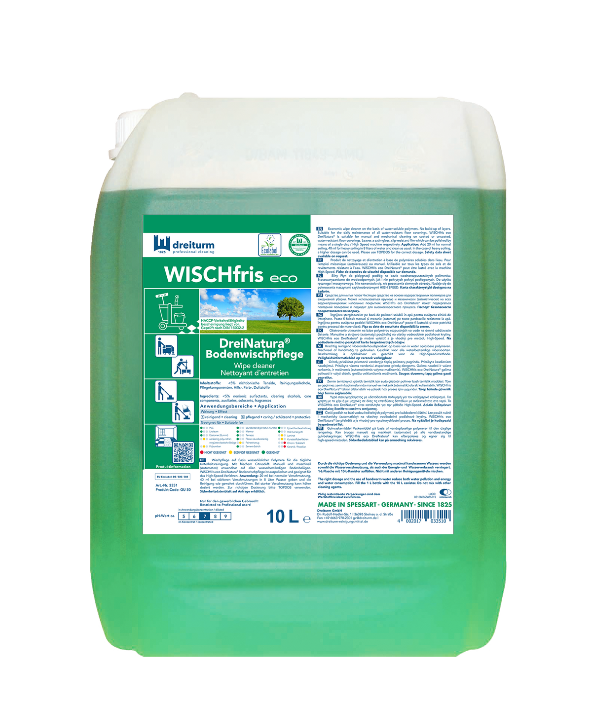 WISCHfris eco DreiNatura® Bodenwischpflege