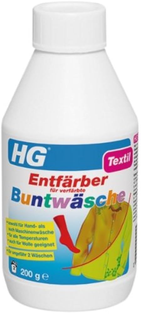 Entfärber für verfärbte Buntwäsche +