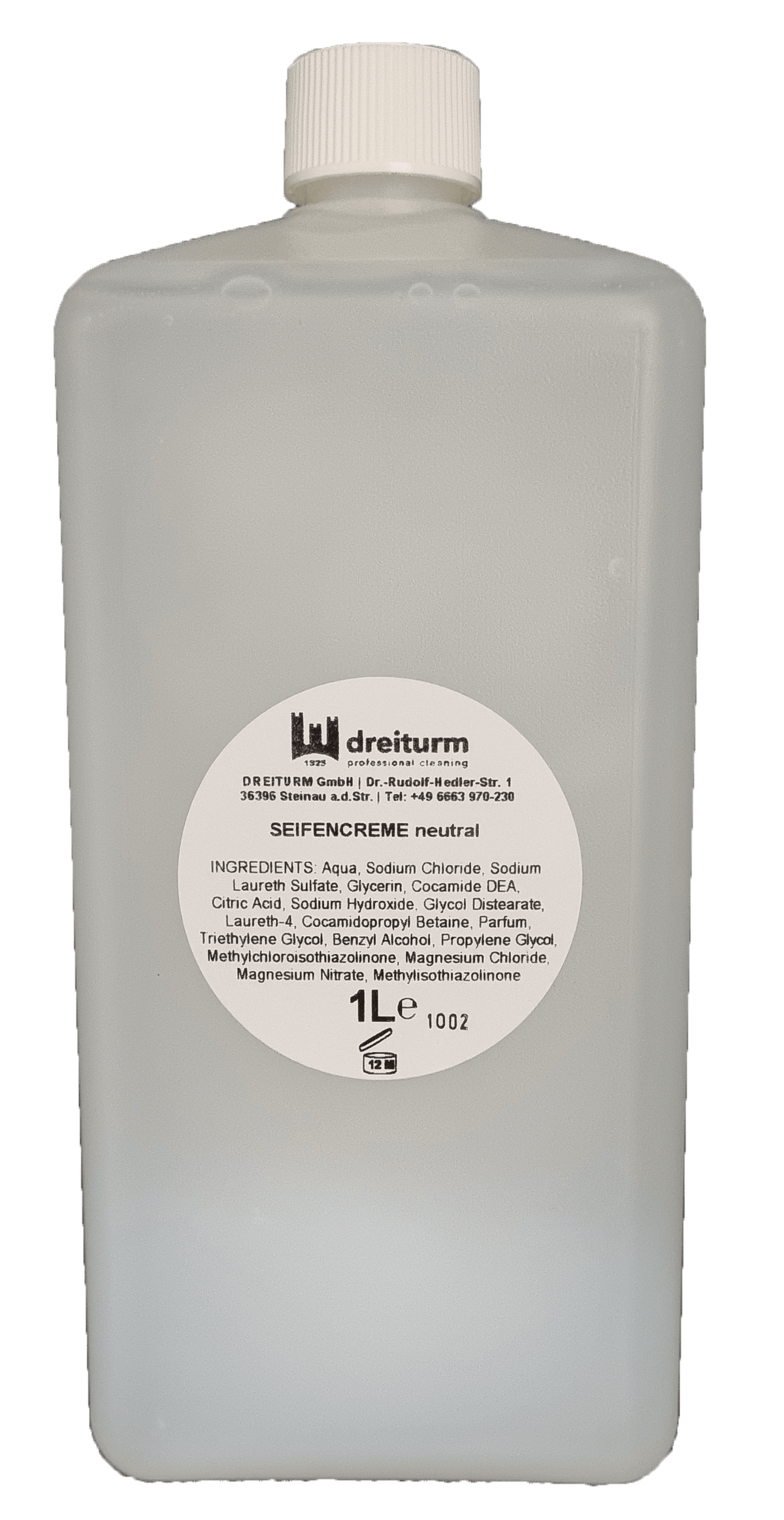 Seifencreme Euroflasche 1L