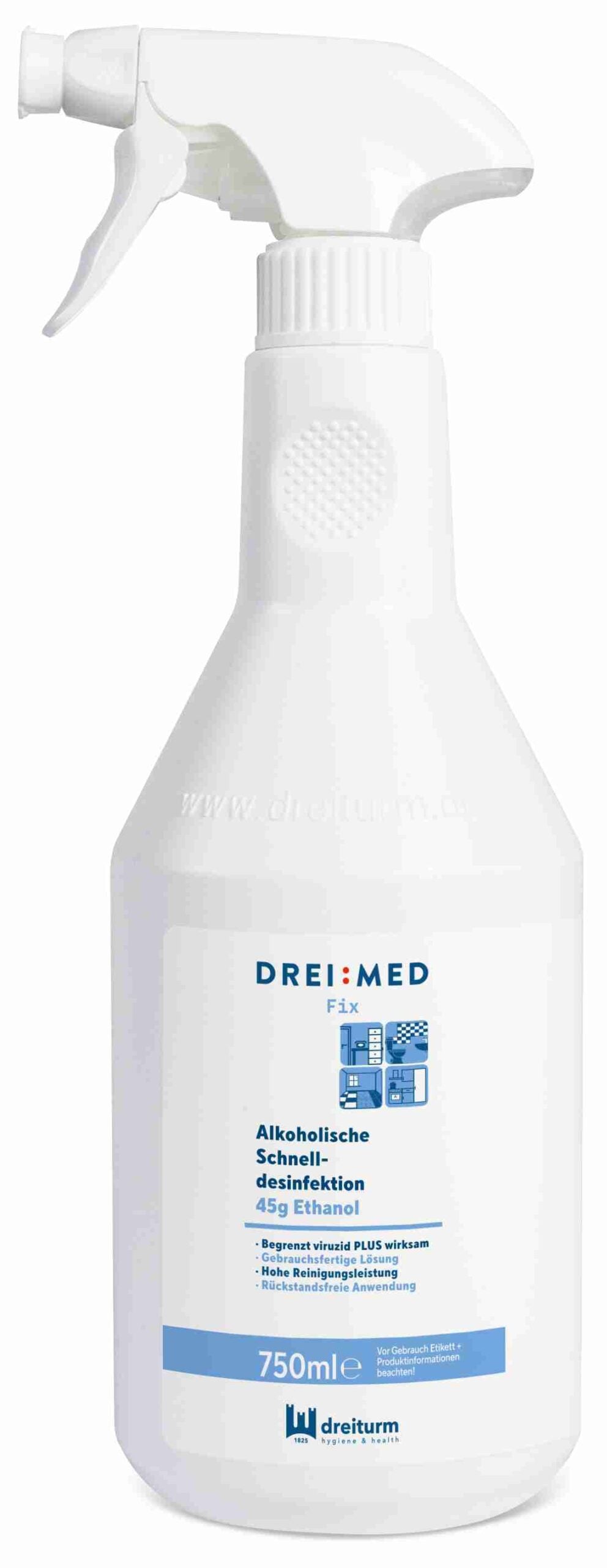 DREIMED® FIX - Alkoholische Schnelldesinfektion, 750 ml