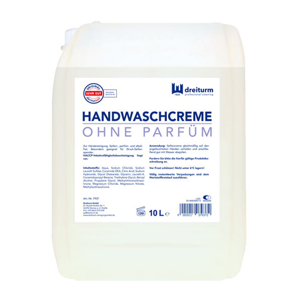 Handwaschcreme ohne Parfüm +