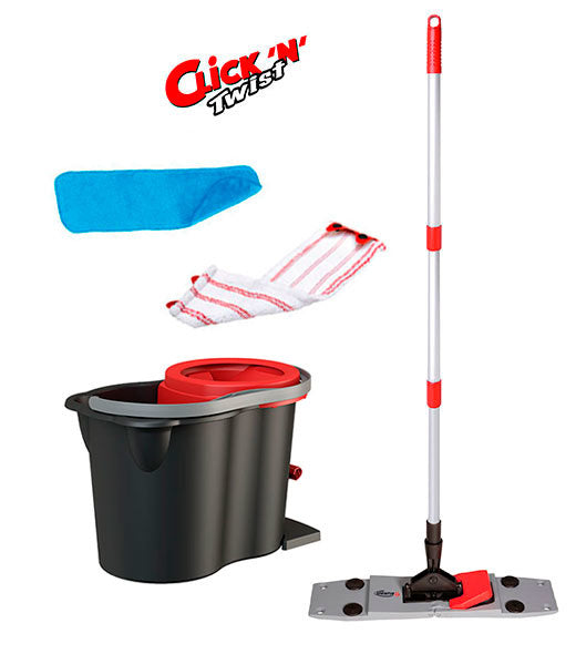Click ´N´ Twist, Schleuderwischsystem inkl. Magnetstaubtuch +